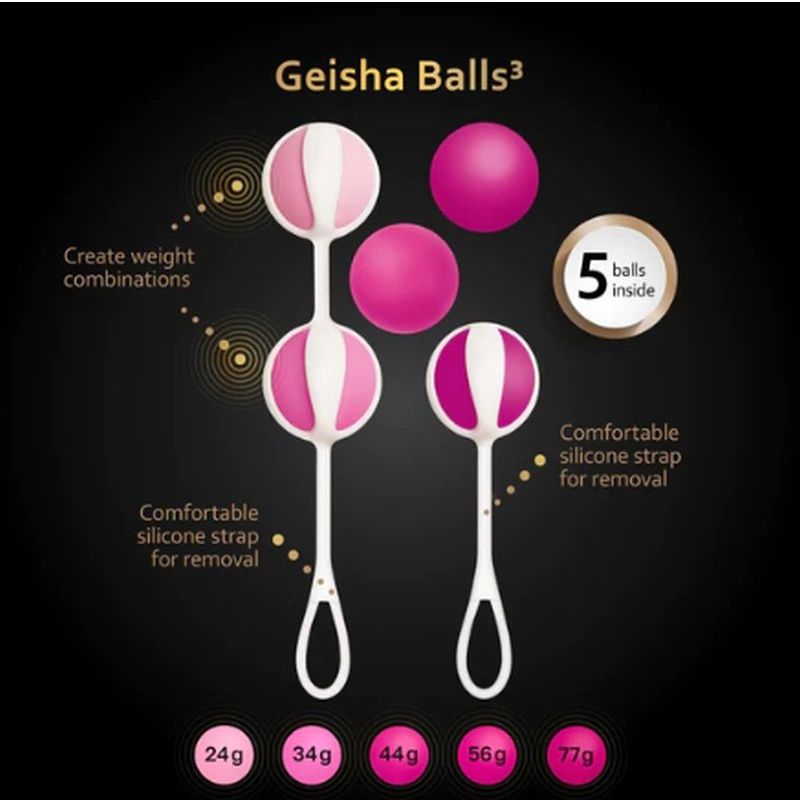 Geisha Balls 3 Sugar Pink-FT10493