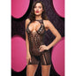 Bling Bling Halter Mini Dress-LC-99-BK-DIA