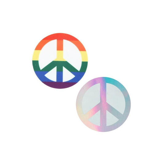 Pride Peace Sign Pasties-PK349