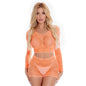 Leaf It To Me Short Set Orange-23081-ORG-O/S