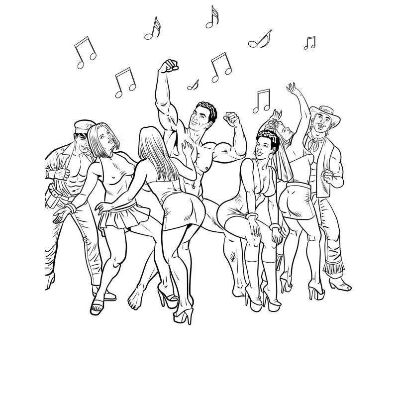 Bachelorette Party Colouring Book-CB-029