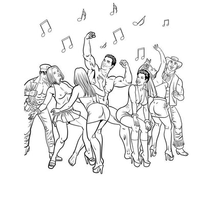 Bachelorette Party Colouring Book-CB-029