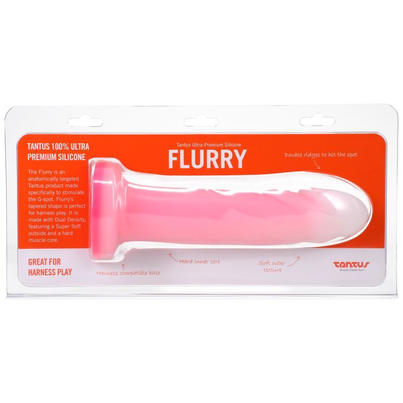 Flurry Dual Density Dildo Rose Quartz-0120-10-TC