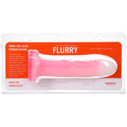 Flurry Dual Density Dildo Rose Quartz-0120-10-TC