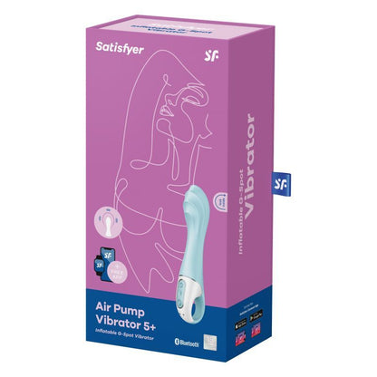 Satisfyer Air Pump Vibrator 5+ Blue-4038544