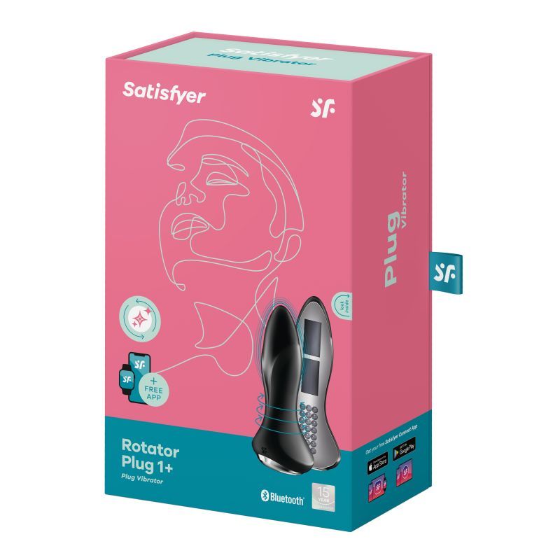 Satisfyer Rotator Plug 1+ Black-4003153