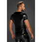 Wetlook T-Shirt with Snake Wetlook Sleeves-H070-BLK-S