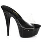 Slip On Rhinestone Platform Black 6in-609-HARMONY-BLK-7