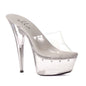 Slip On Rhinestone Platform Clear 6in-609-HARMONY-CLR-7