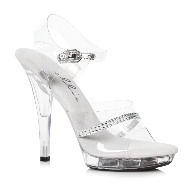 Clear Rhinestone Sandal 5in-M-JEWEL-CLR-7