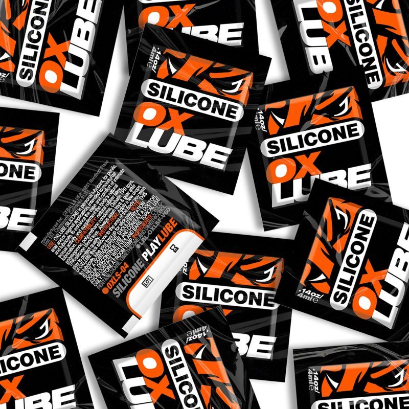 THICK Silicone OXLube 50 Pk Sachets-OXLS-04