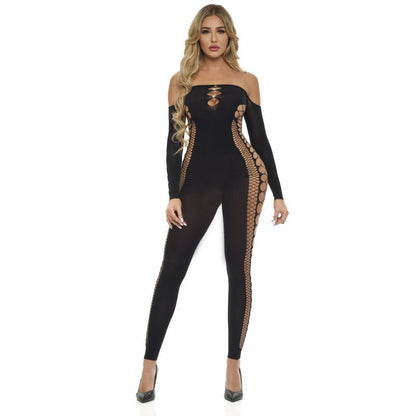 Diamond Drippin Bodystocking Black-27057-BLK-O/S