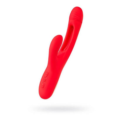 JOS Patti Moving Tongue Rabbit Vibrator Red-783055