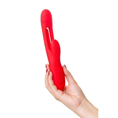 JOS Patti Moving Tongue Rabbit Vibrator Red-783055