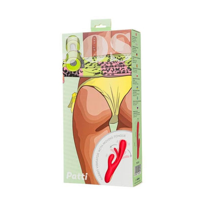 JOS Patti Moving Tongue Rabbit Vibrator Red-783055