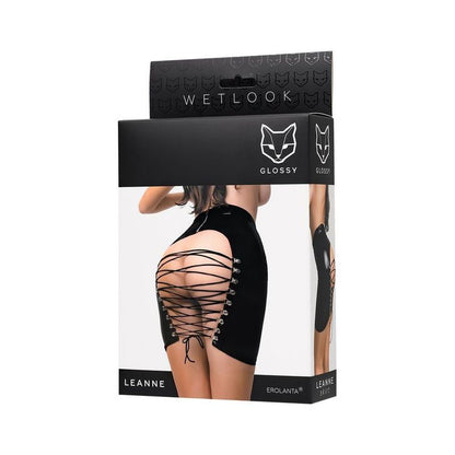 Glossy Leanne Mini Skirt-955050-BLK-L
