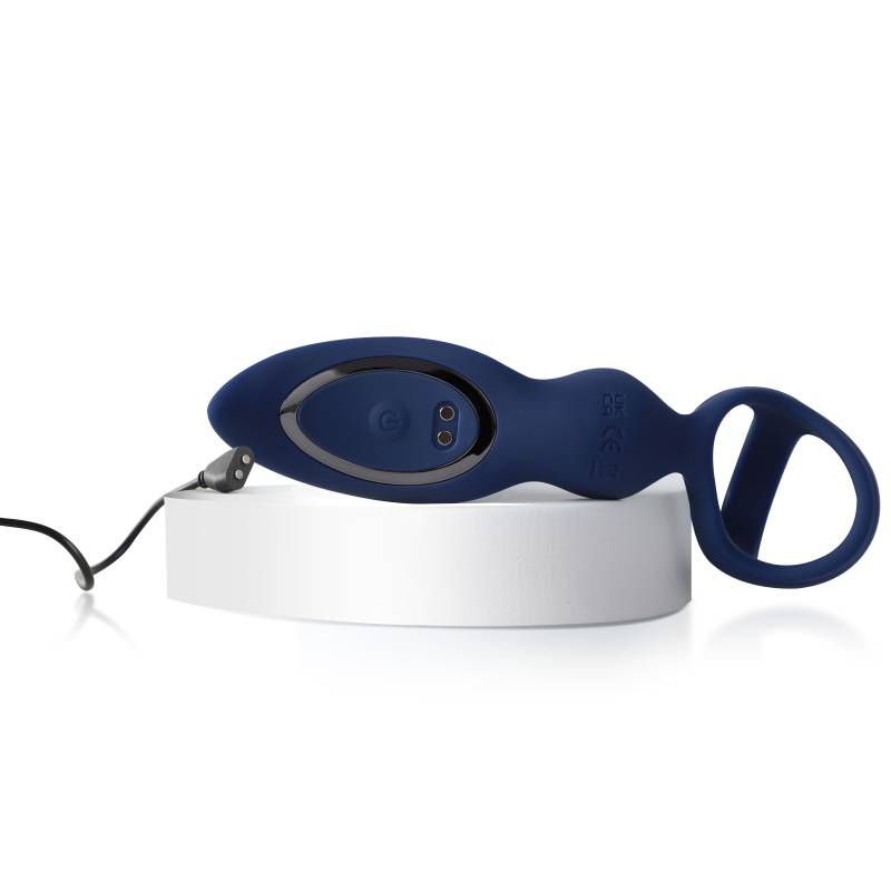 RingnRear Dual Thrusting Anal Probe with Cockring and Remote-ARS-G04002RRN