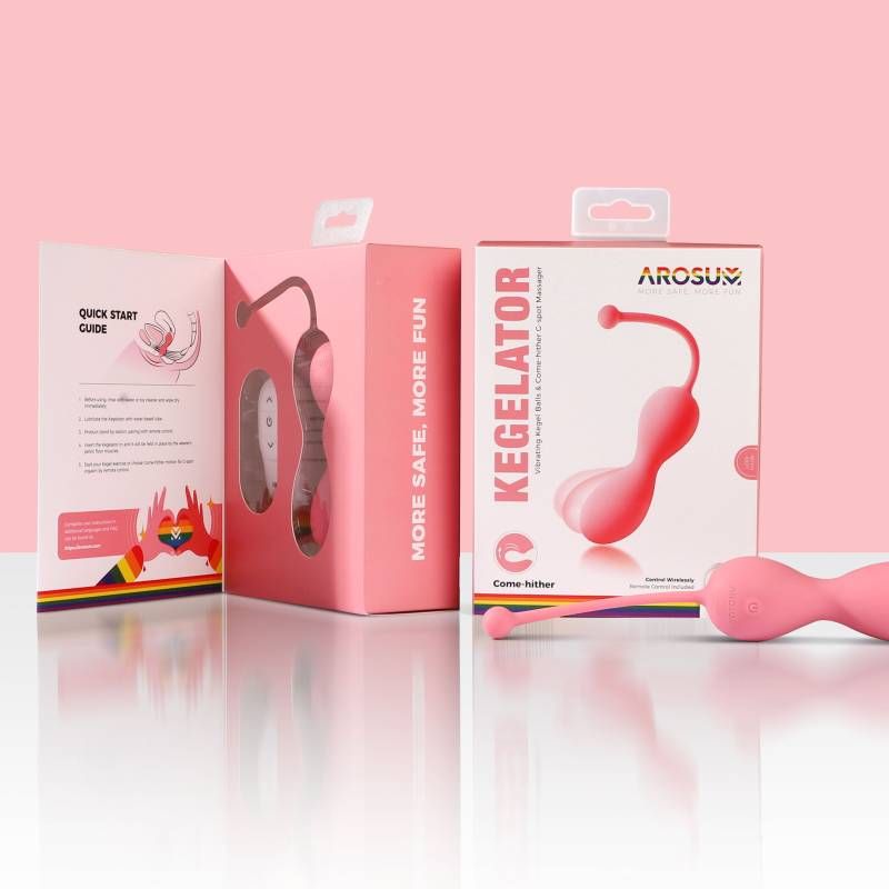 Kegelator Duo Vaginal Balls Come Hither Stimulator with Remote-ARS-L06001KL