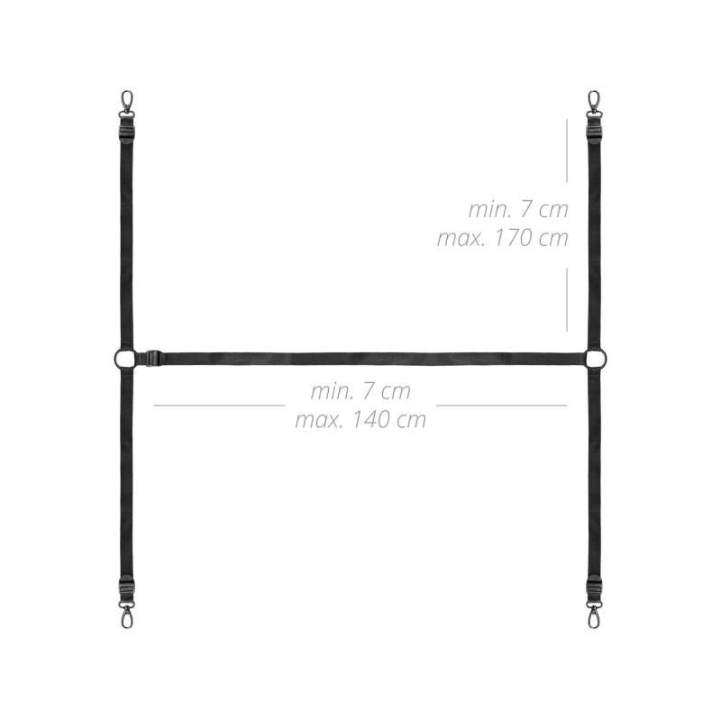 Under The Bed Restraint Bondage Set-BF010BLK