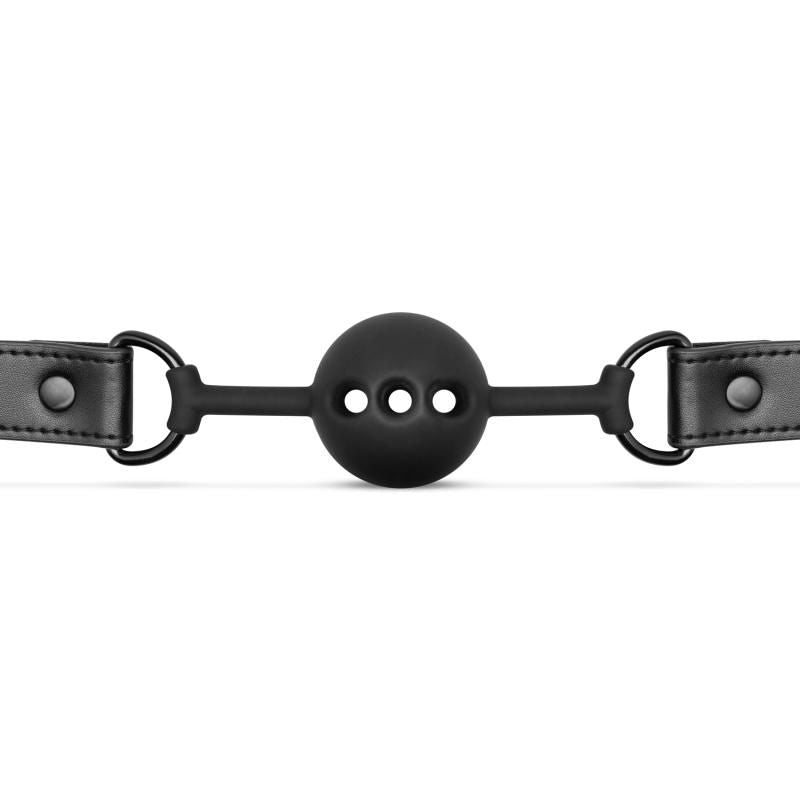 Breathable Silicone Ball Gag Black-BF016BLK