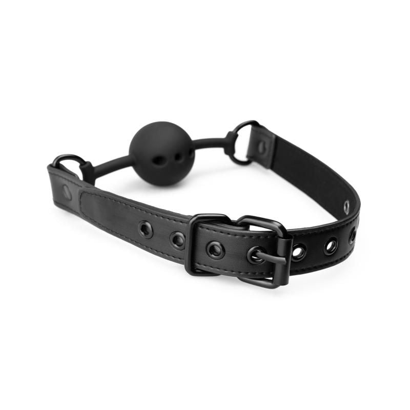 Breathable Silicone Ball Gag Black-BF016BLK