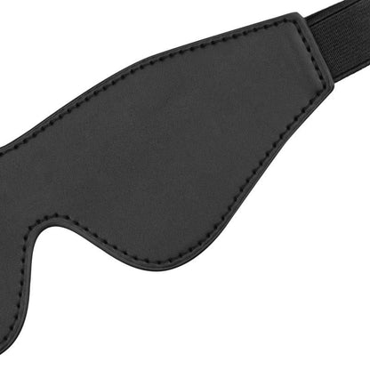Faux Leather Blindfold Black-BF024BLK
