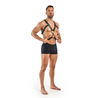 Rocco Bondage Harness Black-BF027BLK