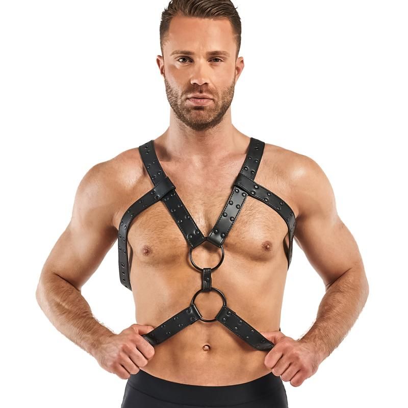 Rocco Bondage Harness Black-BF027BLK