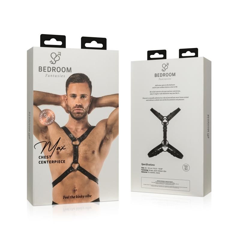 Max Bondage Harness Black-BF029BLK
