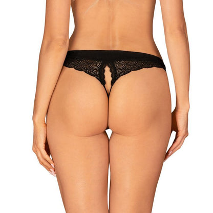 Chemeris Crotchless Panties Black-6237-BLK_XS/S