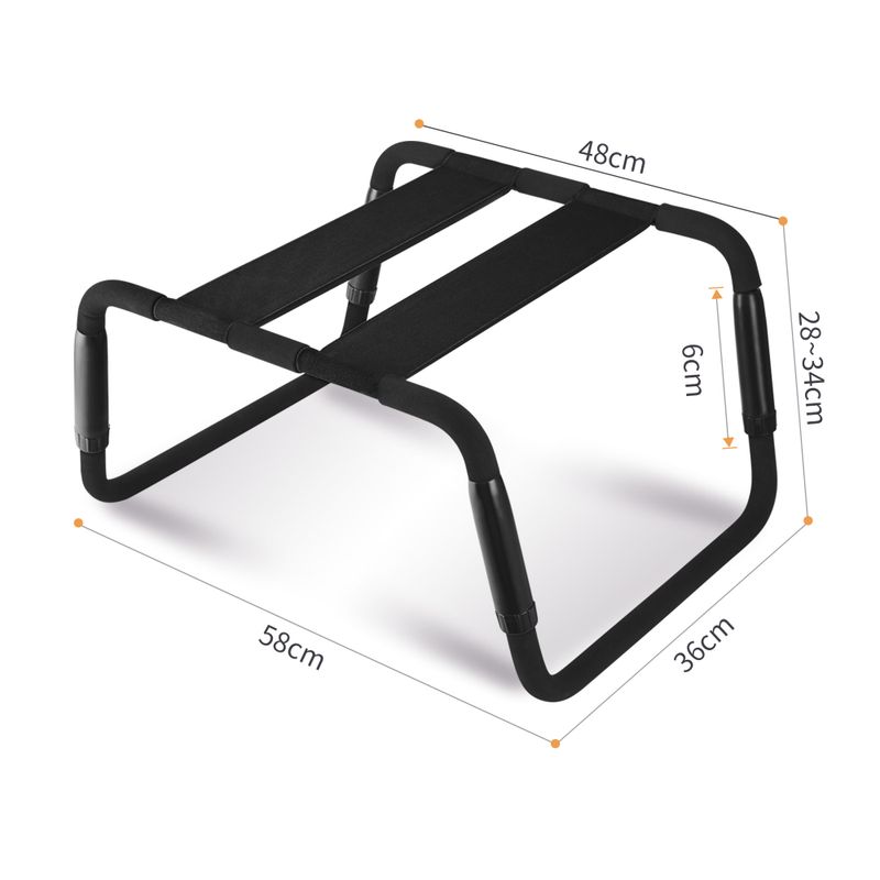 Sex Chair Adjustable Height Black-YDA-015-BLK