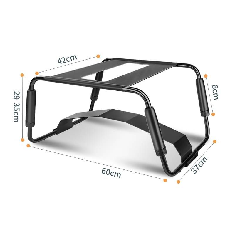 Sex Chair Adjustable Height Black w Arch Bridge Dildo Attachment-YDA-016TZ-BLK