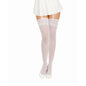 Dreamgirl Thigh High Sheer Lace Stockings White-0002-WHT-O/S