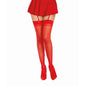 Dreamgirl Back Seam Sheer Thigh High Stockings Red-0007-RED-O/S