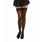 Dreamgirl Back Seam Sheer Thigh High Stockings Black-0007-BLK-O/S