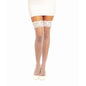 Dreamgirl Back Seam Fishnet Thigh High Stockings White-0001-WHT-O/S