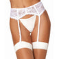 Dreamgirl Lace Garter Belt White-8735-WHT-O/S