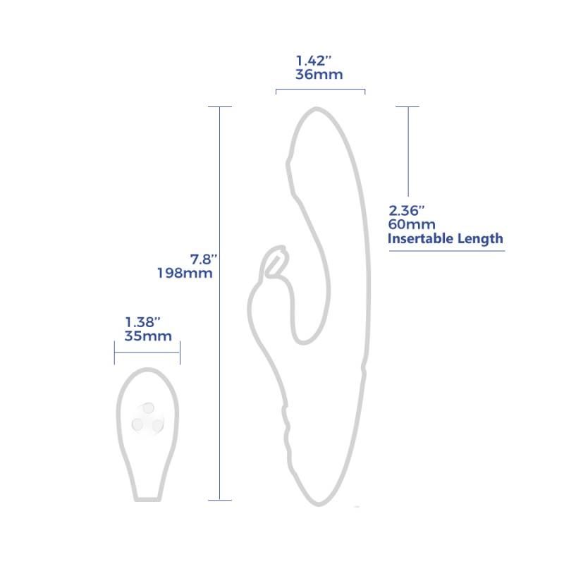 G-Rabbit Rotating G-Spot and Clitoral Vibrator-ARS-L01003GR