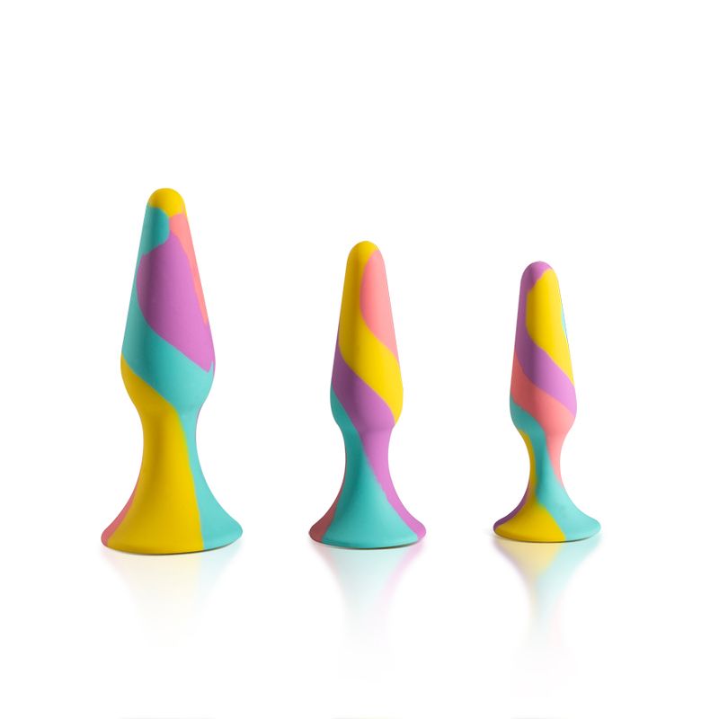 TriPlugs 3 Pc Silicone Anal Training Kit-ARS-B04002MX