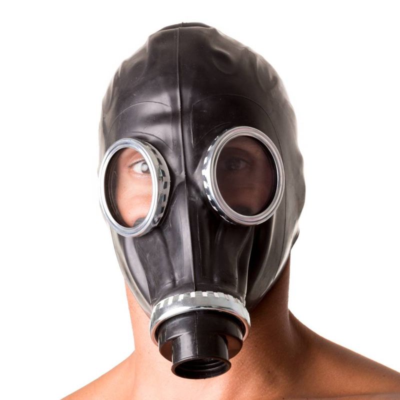 Classic 80s Fetish Rubber Gas Mask-22384