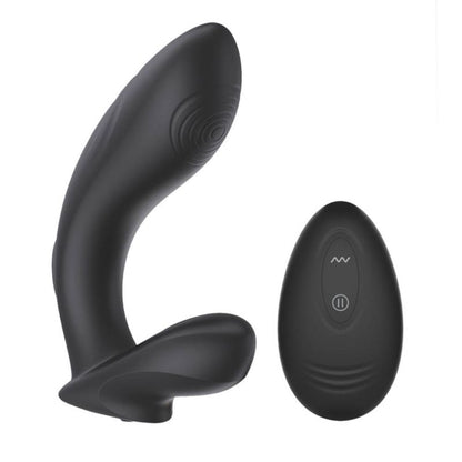 SXE Roger Remote Control Vibrating and Slapping Anal Dildo-SXE-0570