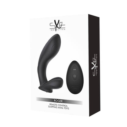 SXE Roger Remote Control Vibrating and Slapping Anal Dildo-SXE-0570