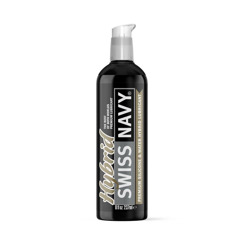 Swiss Navy Hybrid Lubricant 8oz/237ml-SNHYB8