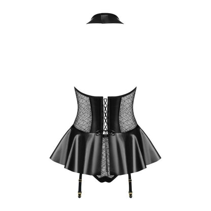 Hot Corset w Panties Black-859-COR-1-S/M