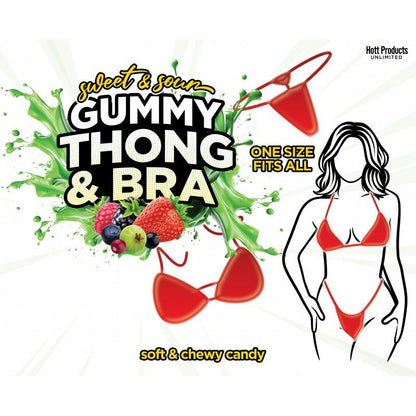 Sweet and Sour Gummy Thong and Bra-HP-3580