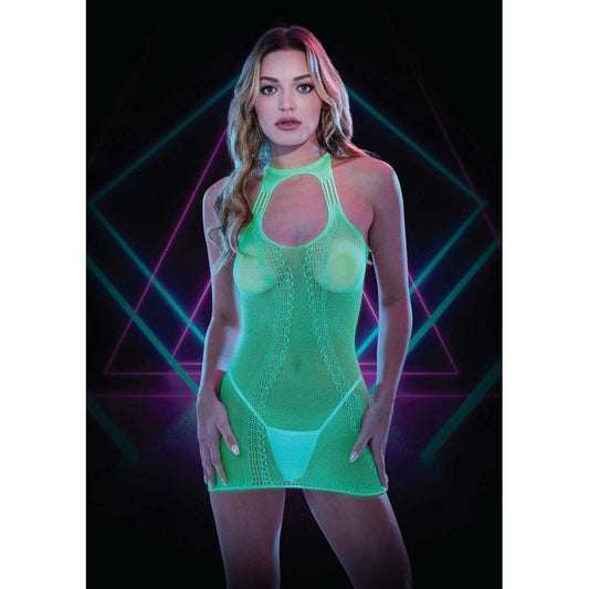 Glow In The Dark Mini Dress-LC-109-GID-O/S