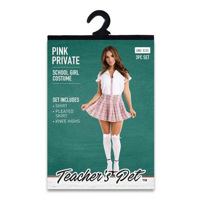 3 Pc Pink Private Schoolgirl Costume-TP-521