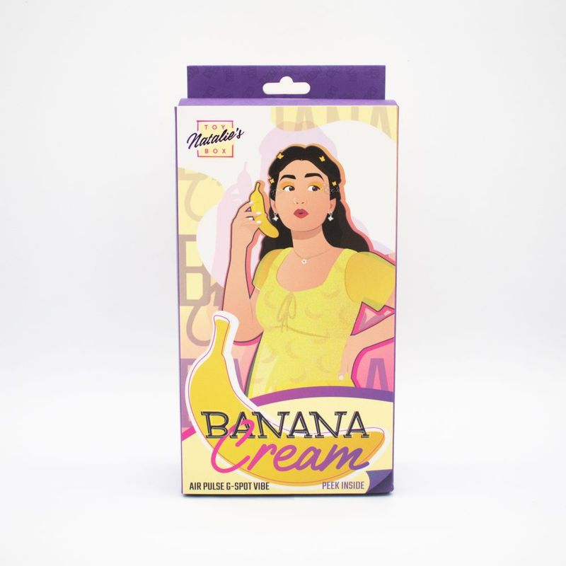 Banana Cream Air Pulse G-Spot Vibrator-9091