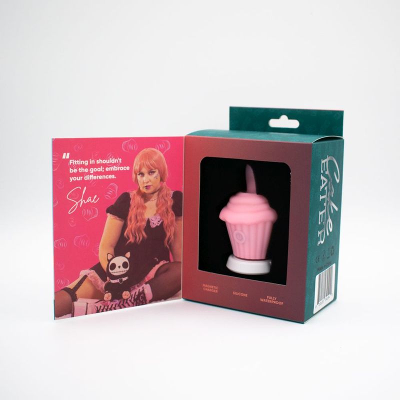 Cake Eater Clit Flicker Stimulator Pink-9093
