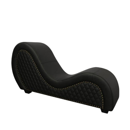 Kama Sutra Mebon Chaise Love Lounge Studded and Quilted Black-A125D-PUN-BLK